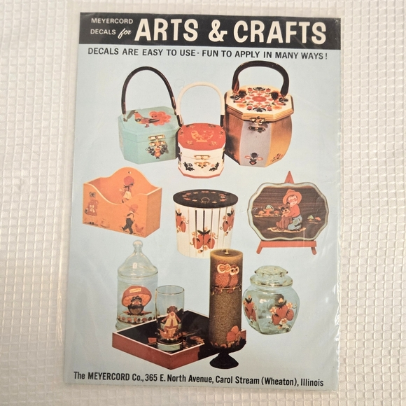 Vtg Meyercord Country Decals Appliques Boy Fishing Turtle Hen - Picture 2 of 5